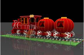 创意火车美陈3D模型图片