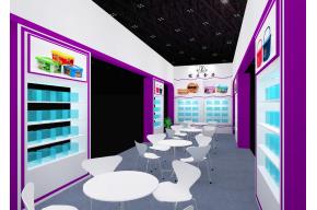 冠正食品展台模型图片