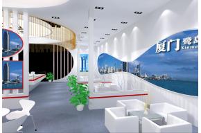 厦门政府展台模型图片