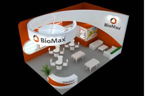 BioMax弧形展台展览设计3d模型