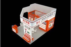 广东多正树脂化工展台模型图片