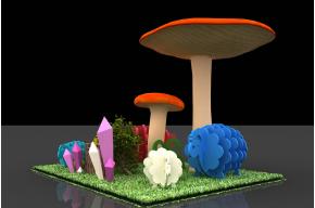 小绵羊美陈装饰3D模型图片
