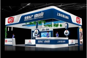 海天下渔博会展台模型图片