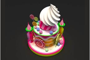 冰淇淋dp点美陈3D模型