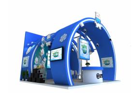 顺丰展台3D模型图片