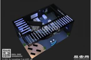 步入无限未来游戏展台3D模型