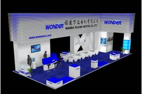 福建万达电机展览模型图片