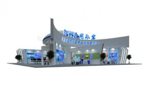 郑州通用航空展台模型图片