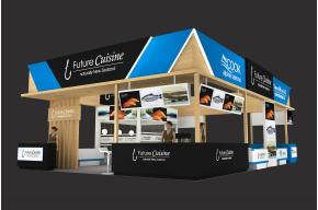 海世食品三家合并展览模型图片