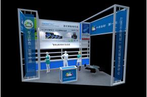 天彩仕型材展台模型图片