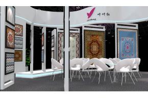 叶叶红地毯展览模型图片