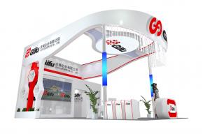 吉辅展台展览模型图片