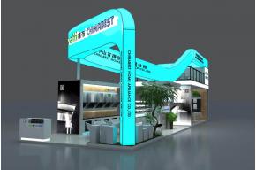 百得双层展位模型图片