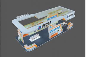 蓝盾光电子展览模型图片