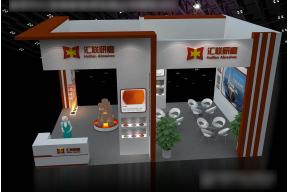 汇联磨具磨料展台模型图片