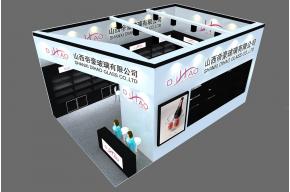 帝豪玻璃展览模型图片