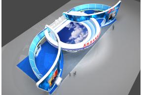 2017中博会安徽馆展台模型图片