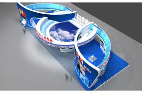 2017中博会安徽馆展台模型图片