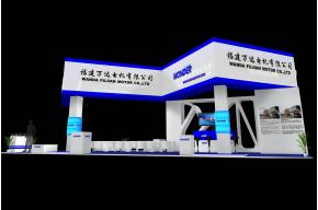 福建万达电机方案展台模型图片