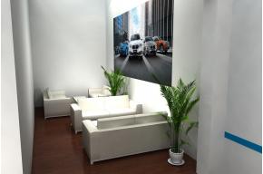 宝马展台展览模型图片