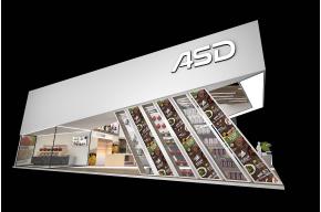 ASD爱仕达展台展示展览效果图
