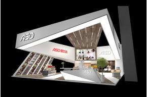 ASD爱仕达展台展示展览效果图