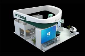 新特能源展台展示展览设计模型