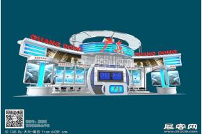 广东展台模型图片