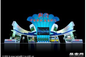 荆门旅游展台模型图片