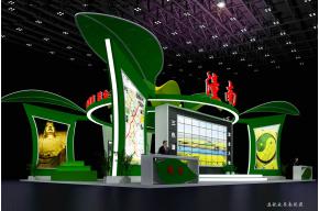 潼南旅游展台模型图片