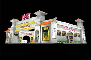 陕西旅游局展览模型图片