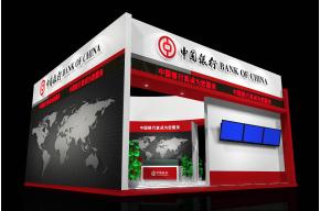 中国银行展览模型图片
