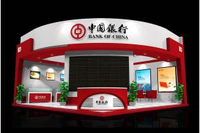 中国银行展览模型图片
