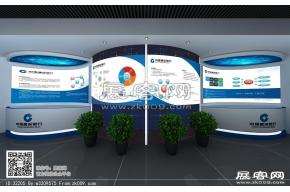 建行展厅3D模型效果图