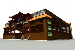 崇州美食节展览模型图片