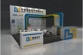 高波电子展览模型图片