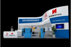 三叶机械展览模型图片
