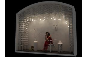 木条橱窗3D模型