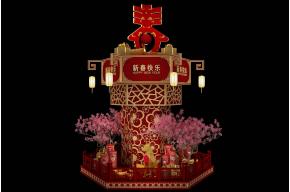 灯笼美陈模型