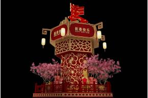 灯笼美陈模型