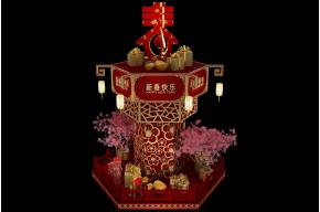 灯笼美陈模型