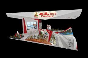 凤凰自行车展览模型