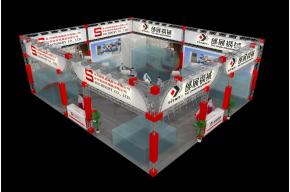 邰展机械展台模型