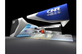 中国北车展览展示展台模型