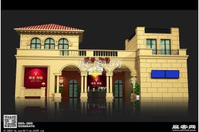 顺发御园展台模型效果图