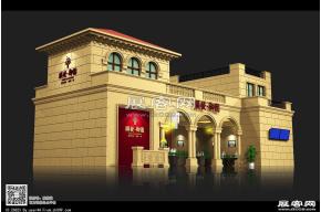 顺发御园展台模型效果图