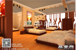 松羽家具展览模型