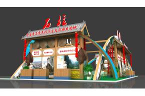 石柱展览模型图片