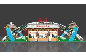 石柱展览模型图片