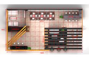 华辉石业展台模型